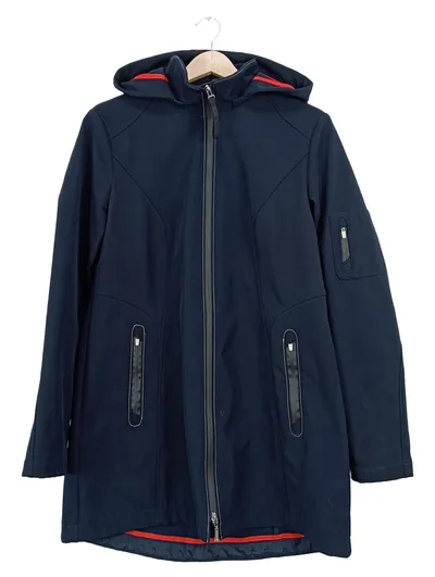 Gerry Weber Damen Softshelljacke Kapuze Outdoor Gr. 40 Blau