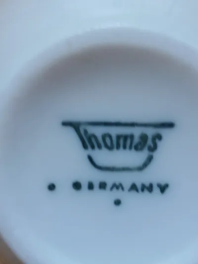 Thomas Porzellan Tasse Retro Gestreift Weiß 5 cm Alltag