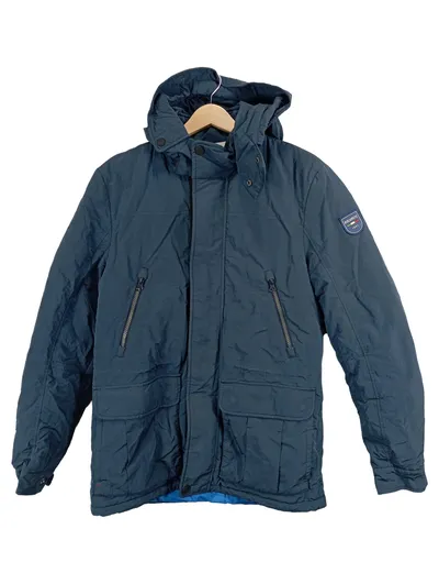 Dolomite 1897 Herren Parka Winterjacke Kapuze Blau Gr. S