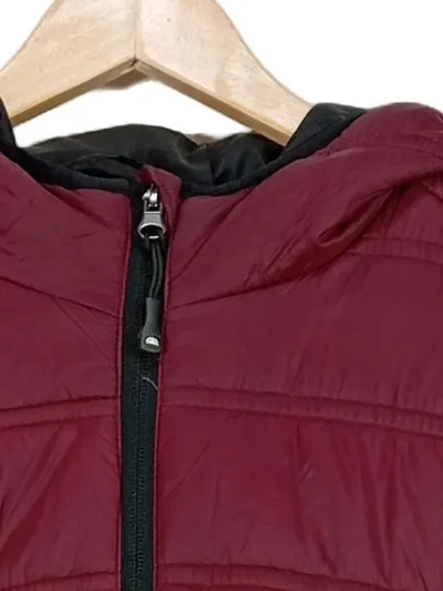 NORDCAP Steppjacke Herren Kapuze Rot Gr. XXL Casual Outdoor Polyester