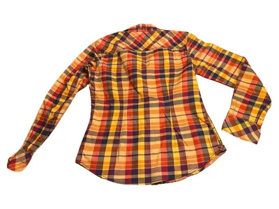 Campus by Marc O'Polo Damen Hemd Bluse Kariert Gr. M Baumwolle Mehrfarbig