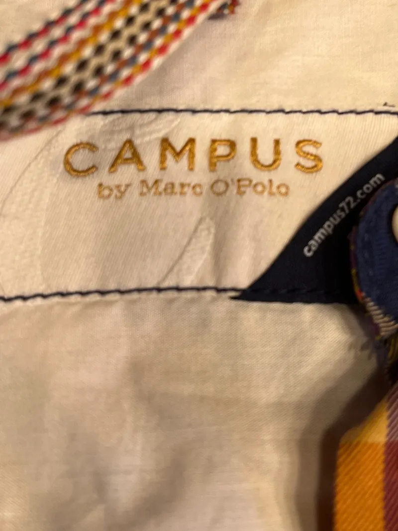 Campus by Marc O'Polo Damen Hemd Bluse Kariert Gr. M Baumwolle Mehrfarbig 6