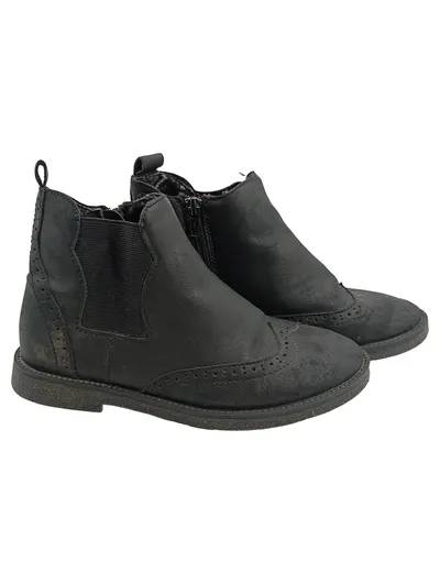 Walk Chelsea Boots Stiefelette Kinder Mädchen Schwarz Gr. 35 Reißverschluss