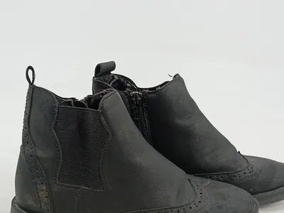Walk Chelsea Boots Stiefelette Kinder Mädchen Schwarz Gr. 35 Reißverschluss