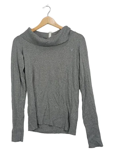 Esprit de Corp Damen Pullover Rollkragen Meliert Grau Gr. M Langarm