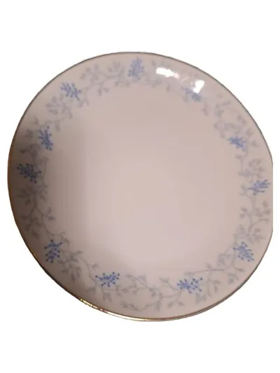 Arzberg Essteller Porzellan Blumenmuster Blau Goldrand 19 cm Vintage