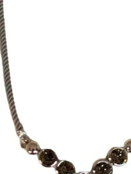 Miore Damen Halskette Silber mit Steinen Kristallen inkl. Geschenkbox 53cm
