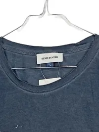 Denim Hunter T-Shirt Damen Blau Baumwolle Gr. S Kurzarm Schriftzug Casual 3