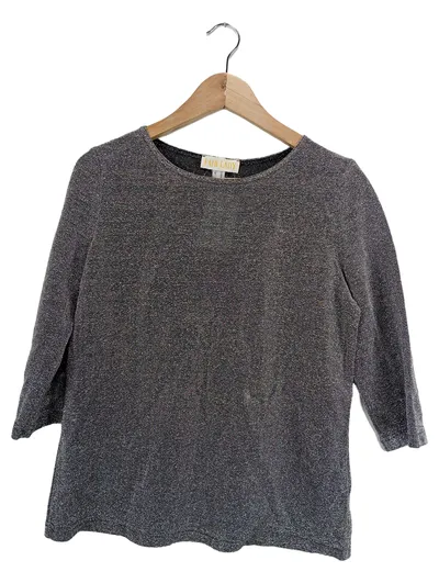 Fair Lady Damen Glitzer Shirt Gr. 40/L Schwarz Elegant 3/4-Arm