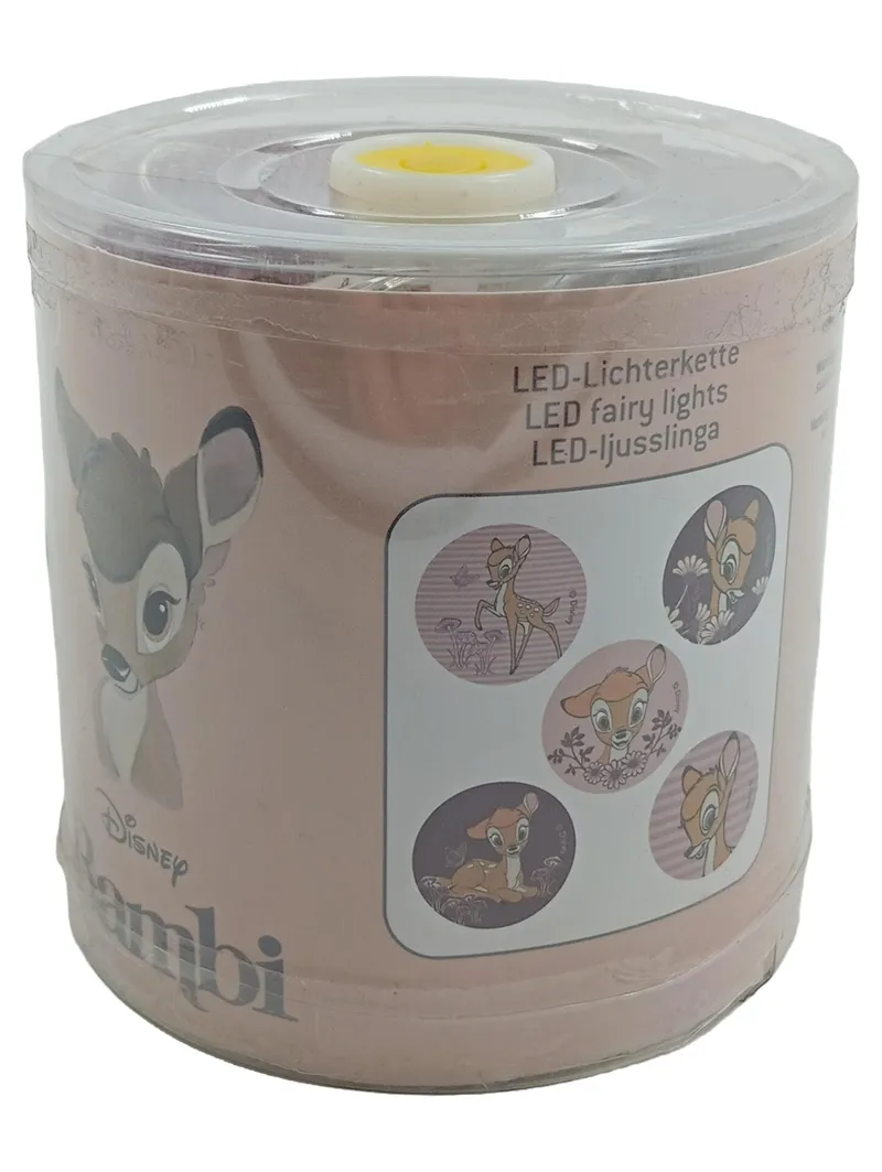 Disney Bambi LED-Lichterkette Rosa 170cm Kinderzimmer Deko 1