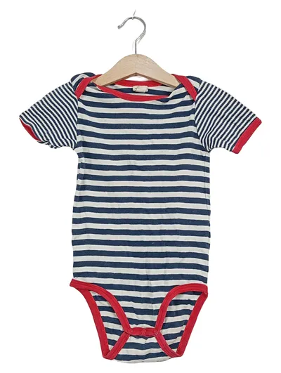 ALANA Baby Body Gr. 104 gestreift blau Kurzarm Baumwolle