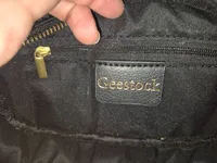 Geestock Gürteltasche Schwarz Gesteppt Leder Damen Bauchtasche Modern 3