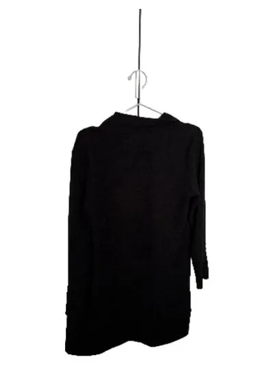 KappAhl Damen Strickjacke Lang Schwarz Rippstrick Gr. S/36 Elegant