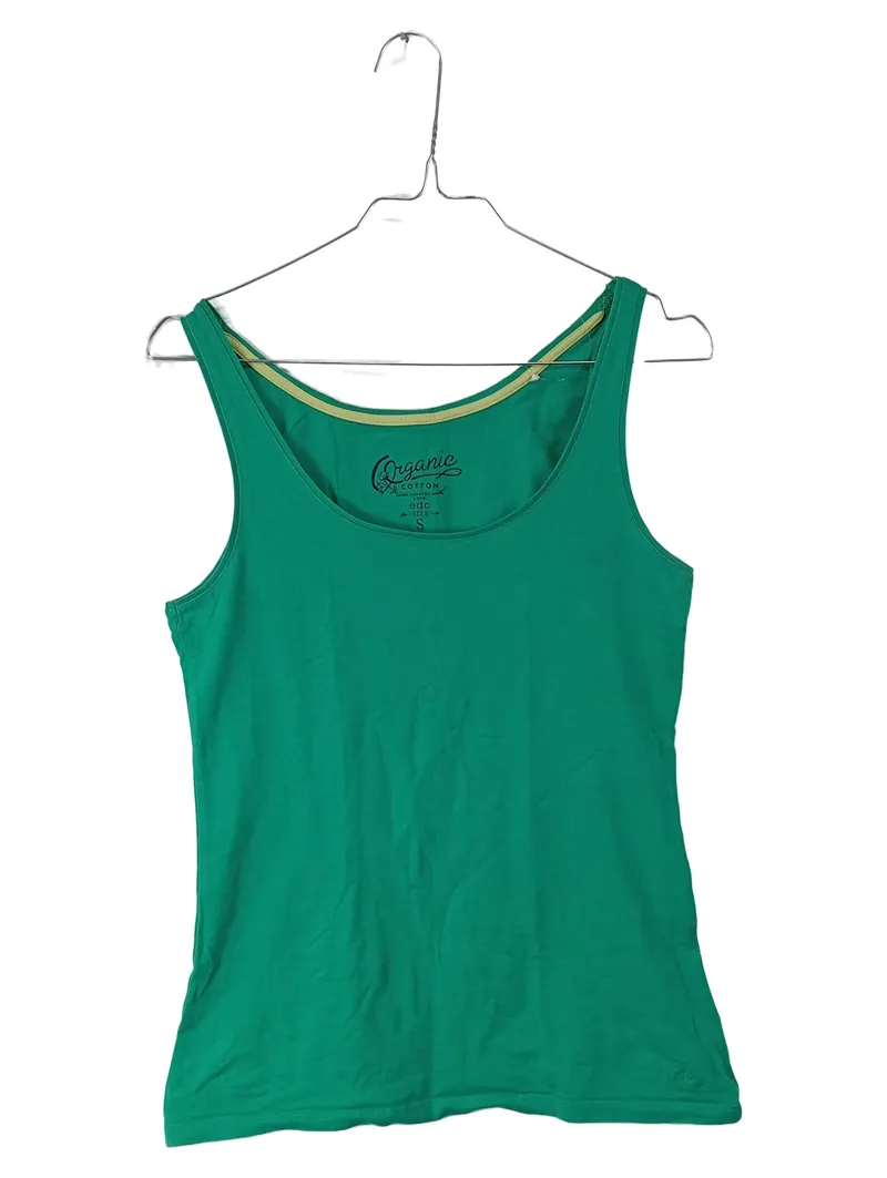 EDC by Esprit Damen Tank Top Gr. S Grün Bio-Baumwolle Basic 2