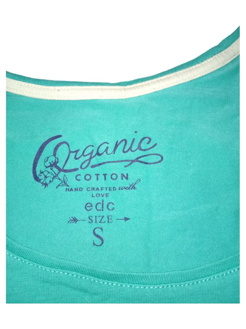 EDC by Esprit Damen Tank Top Gr. S Grün Bio-Baumwolle Basic 3