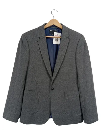 ASOS Design Herren Blazer Sakko Gr. 50/L Grau Meliert Casual