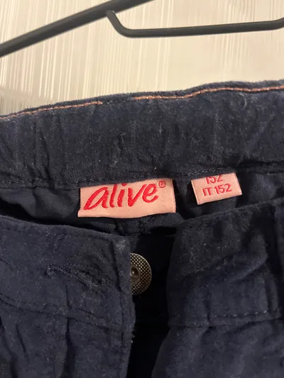 Alive Cordhose Mädchen Gr. 152 Blau Dunkelblau Cord Hose Skinny