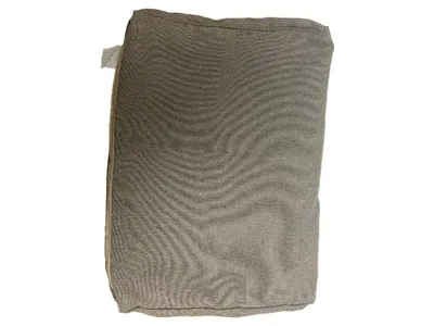 Sitzkissen 160x48 cm Grau Polyester Meliert Modern