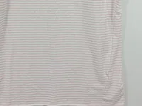 Better Rich Damen T-Shirt L Baumwolle Gestreift Kurzarm Weiß Casual 3