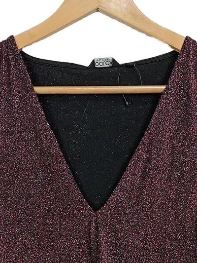 CoolCat Damen Body Gr. M Lila Glitzer Ärmellos Party Glamourös