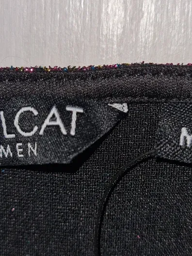 CoolCat Damen Body Gr. M Lila Glitzer Ärmellos Party Glamourös 4