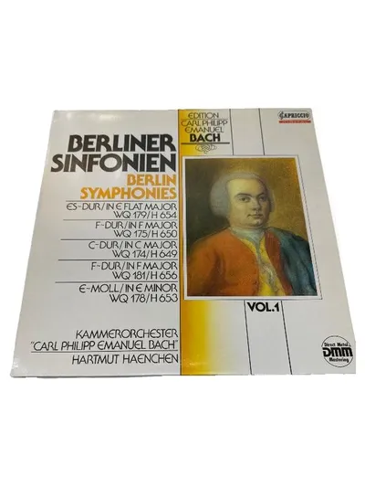 Capriccio C.P.E. Bach Berliner Sinfonien Vol.1 Vinyl LP Kammerorchester Haenchen