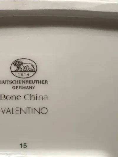 Hutschenreuther Valentino Servierplatte Porzellan Geometrisch Weiß 32cm