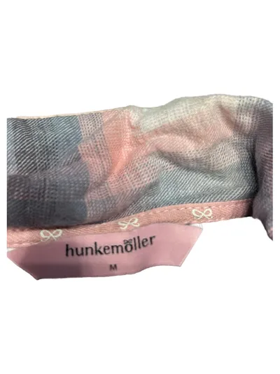 Hunkemöller Schlafanzug Pyjama Set Kariert Rosa Baumwolle Gr. M