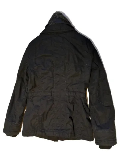 EDC by Esprit Damen Felljacke Winter Gr. S Schwarz Kunstpelz Alltag
