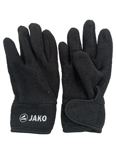 JAKO Kinder Handschuhe Gr. 4 Schwarz Sportlich Logo Print Polyester