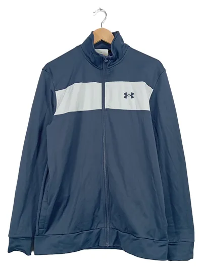 Under Armour Trainingsjacke Herren Gr. M Blau Weiß Sportjacke Fitness