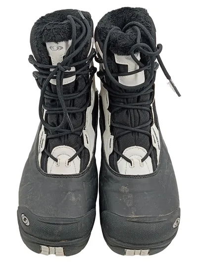 Salomon Toundra Schneestiefel Damen Gr. 38 Schwarz Weiß Waterproof Winterstiefel