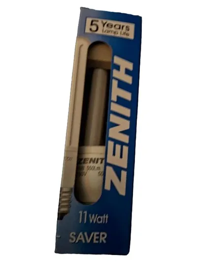 Zenith Saver Energiesparlampe 11W E27 Weiß Länglich 5 Jahre
