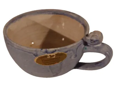 Töpferei Steuernagel Keramik Tasse Blau Uni 10 cm Alltag Traditionell