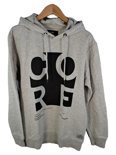 Jack & Jones CORE Hoodie Herren Grau Kapuzenpullover Sweatshirt Gr. XL