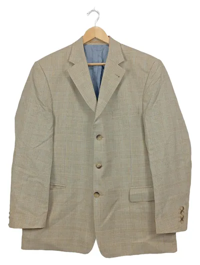 Westbury C&A Herren Blazer Sakko Gr. 54/XL Kariert Beige Business