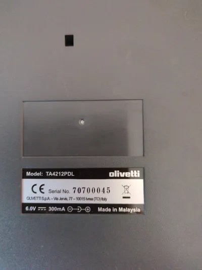 Olivetti TA 4212 PDL Druckender Tischrechner Bürorechner Grau