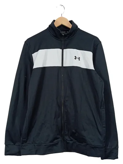Under Armour Trainingsjacke Herren Gr. M Schwarz Weiß Sportjacke