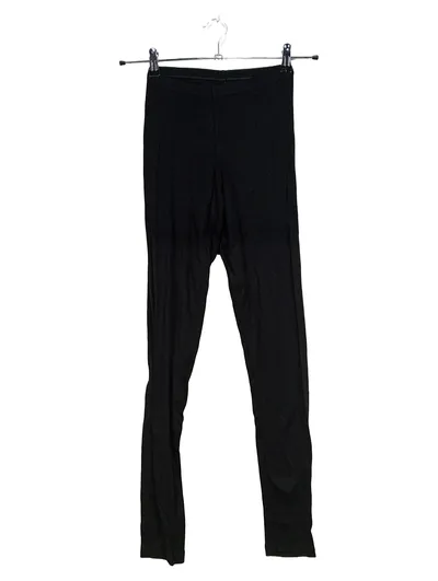 Pompadour Organic Damen Leggings Schwarz Gr. 38 M Baumwolle Slim Fit