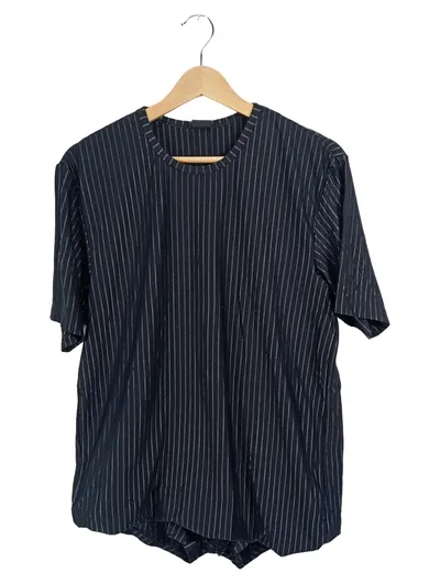 Schiesser Herren T-Shirt Unterwäsche Schwarz Gestreift Gr. XL
