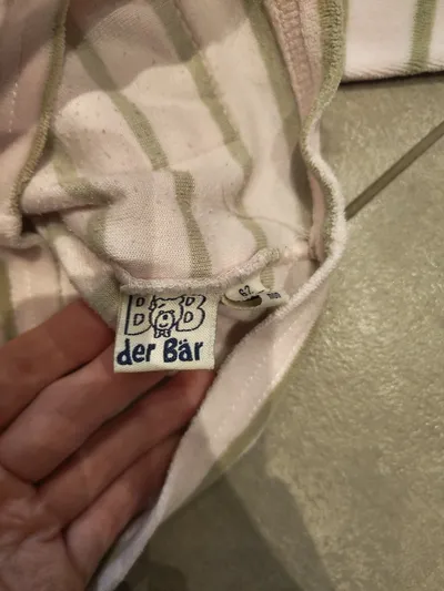 Baby Mädchen Sweatjacke Kapuzenjacke Gr. 62 Rosa Grün Gestreift Herz