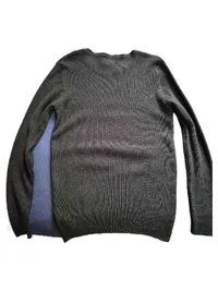 ASOS Herren Pullover Rippstrick Basic Langarm Schwarz Gr. M 4