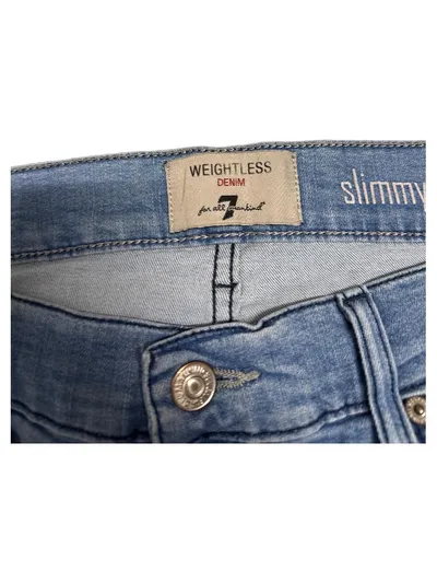 7 For All Mankind Herren Jeans Slim Fit W36 Blau Casual