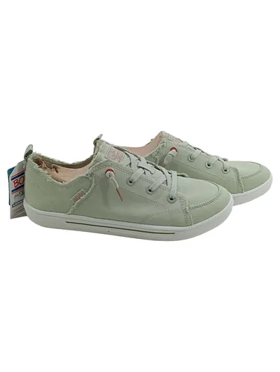 Skechers BOBS Damen Sneaker Low Gr. 38 Mint Grün Canvas Memory Foam