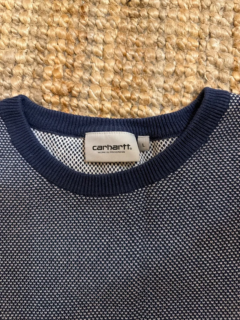 Carhartt WIP Herren Pullover Strickpullover Blau Gr. L Baumwolle 4
