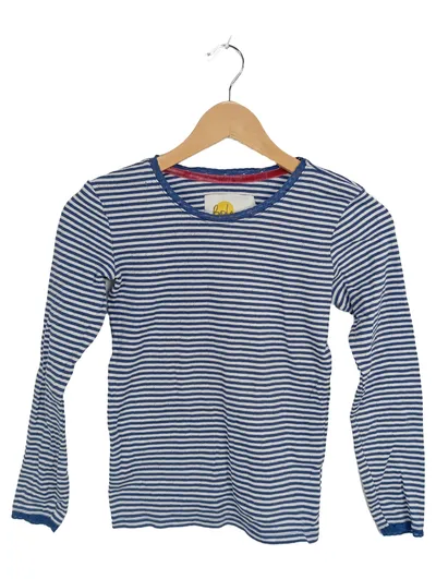 Boden Langarmshirt Mädchen Gr. 152 blau weiß gestreift maritim