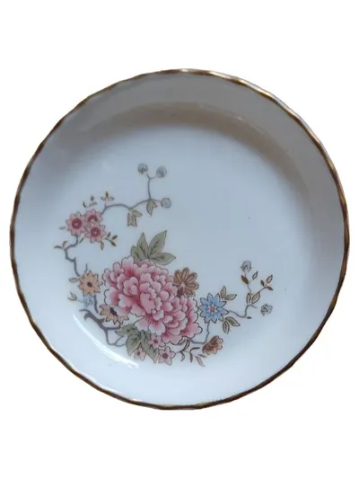 Royal Doulton Konfektschale Porzellan Blumenmuster Weiß Klassisch 9 cm