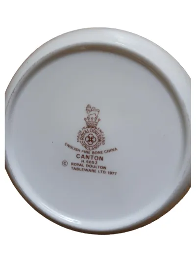 Royal Doulton Konfektschale Porzellan Blumenmuster Weiß Klassisch 9 cm