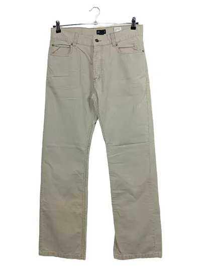 H&M L.O.G.G. Cordhose Herren Baumwolle Beige Casual Gr. W33 L