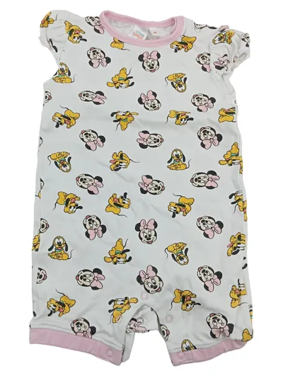 Disney Baby Strampler Mädchen Minnie Maus Pluto Gr. 86 Weiß Rosa